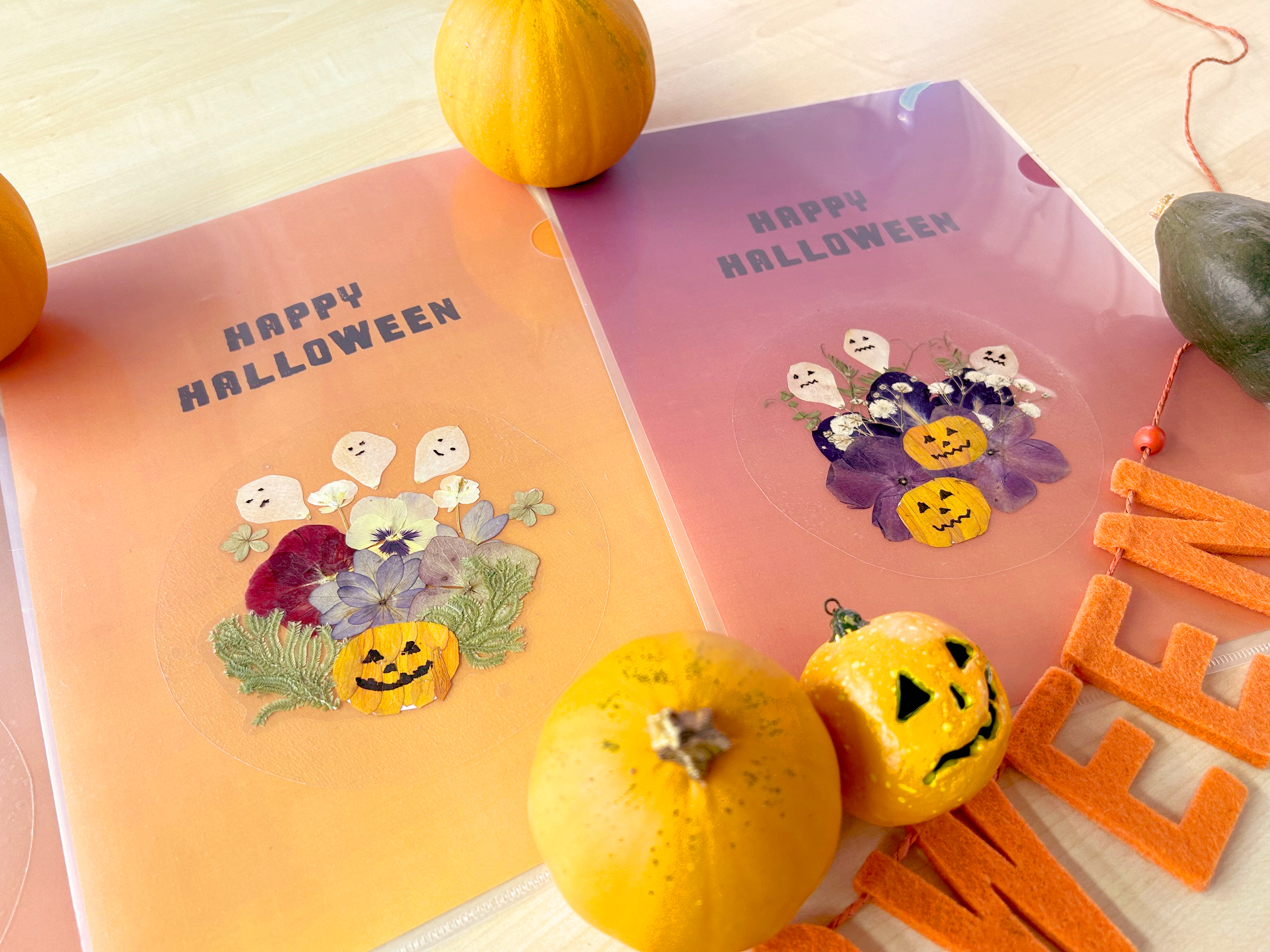 ハロウィンの押し花クリアファイルづくり 10/6（日） | イベント